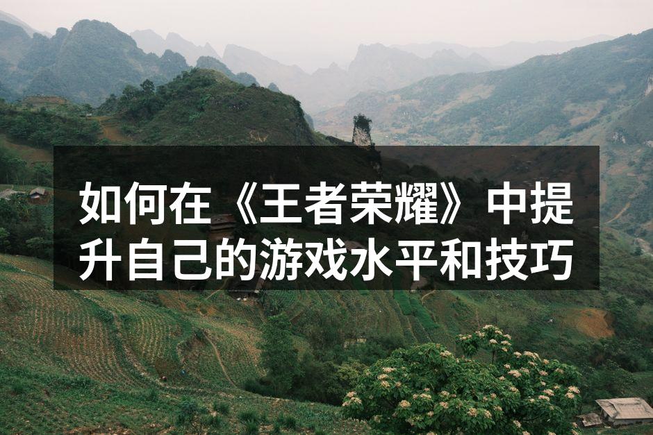 如何在《王者荣耀》中提升自己的游戏水平和